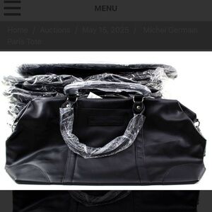 Michel Germain black tote bag. NWT